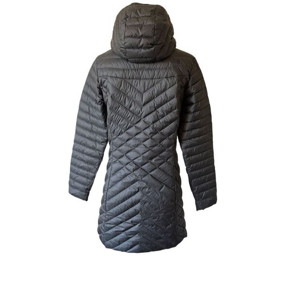 THE NORTH FACE Karokora Parka 700 Down Fill Hooded Puffer Jacket size S Black - Picture 4 of 15